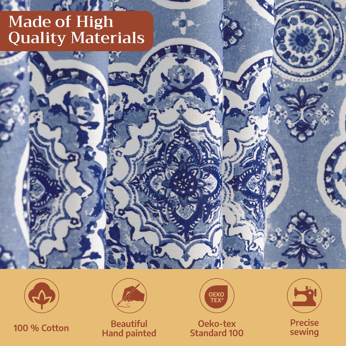 Melodie Bleue Curtains