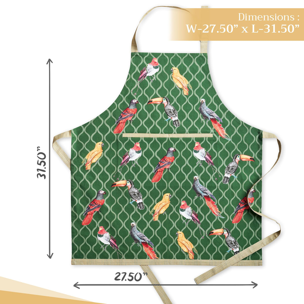 Tropical Birds Apron