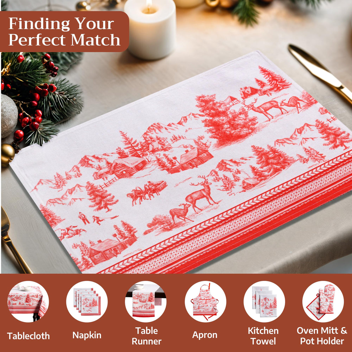 Winter Jouy Placemats