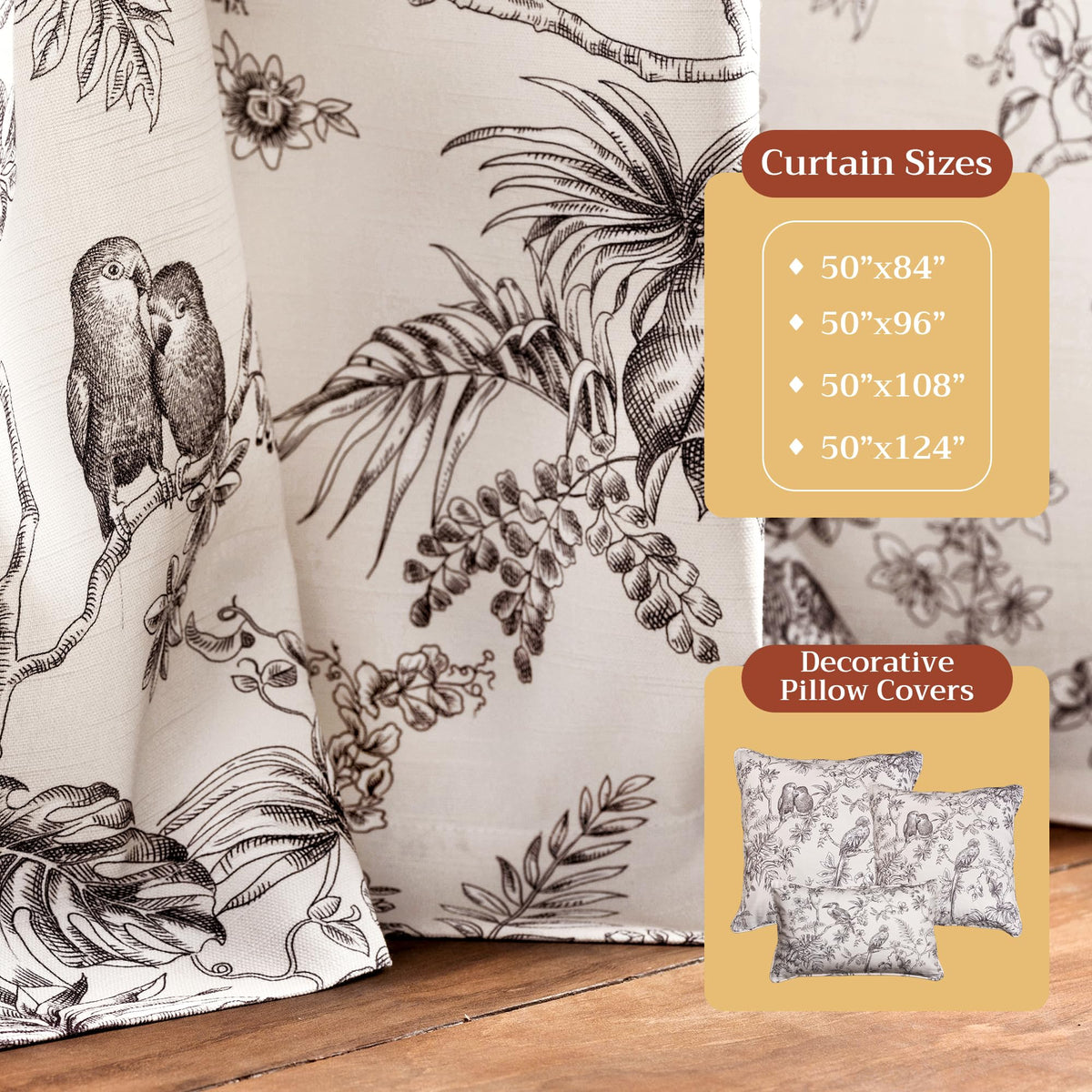 Jouy Paradise Curtains