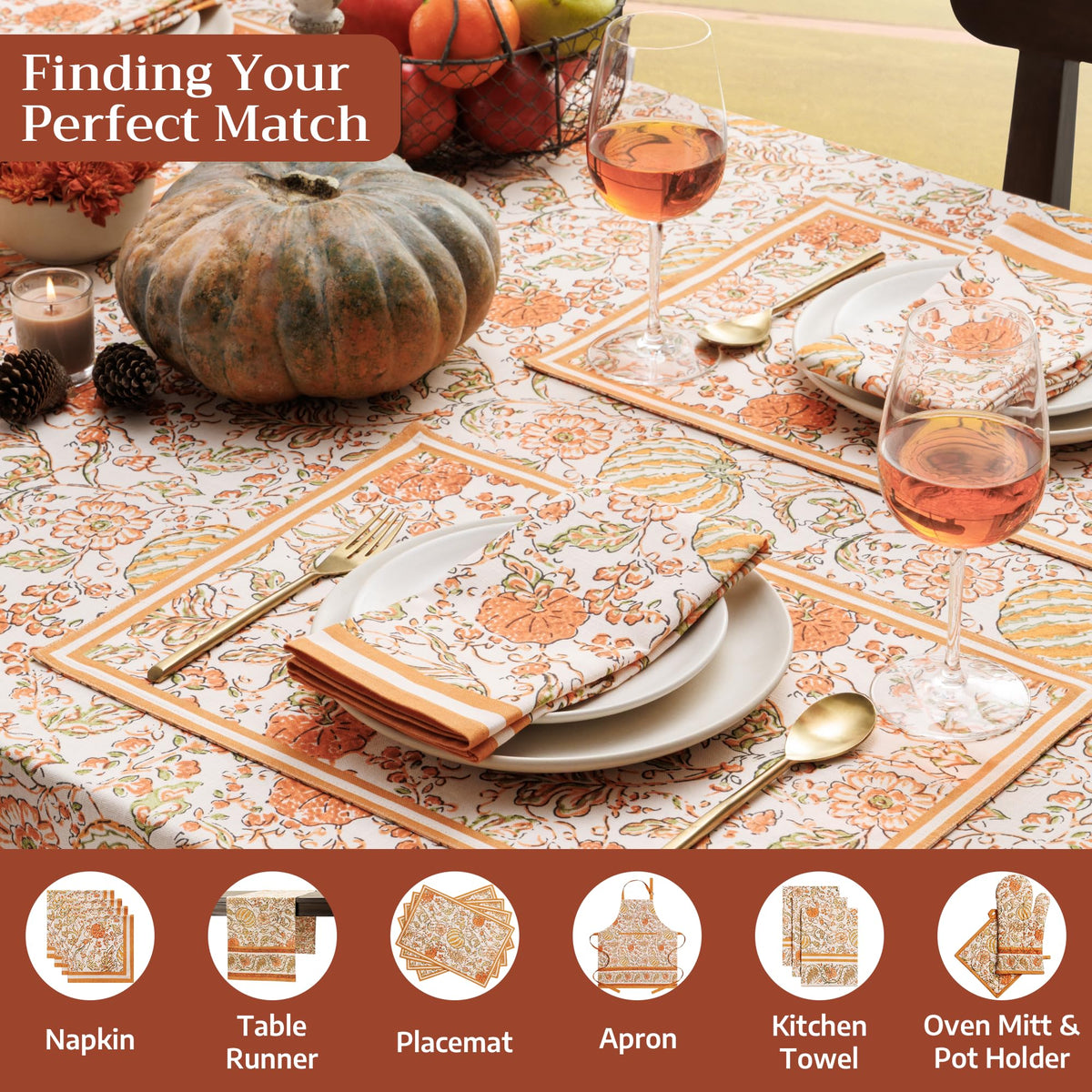 Pumpkin Spice Tablecloths