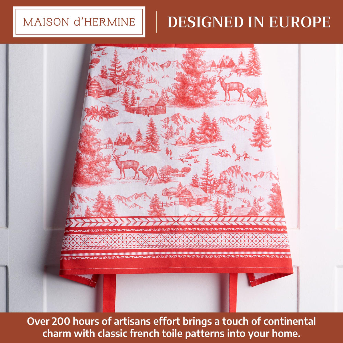 Winter Jouy Apron