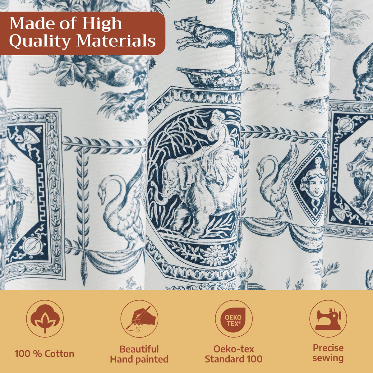 Medallions De Diane Curtains