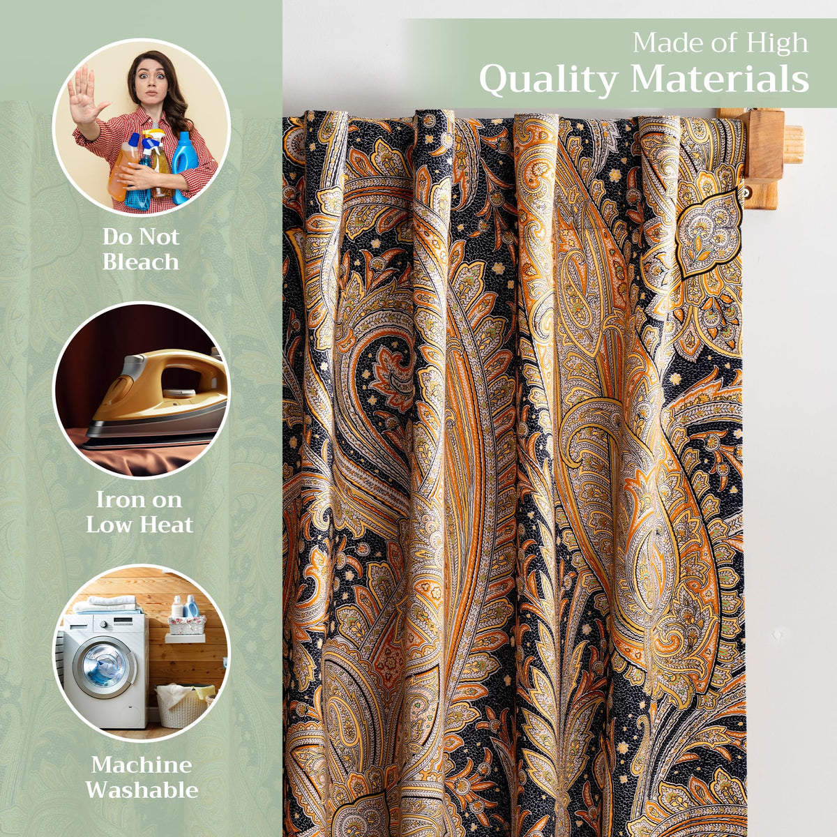 Kashmir Paisley Curtains