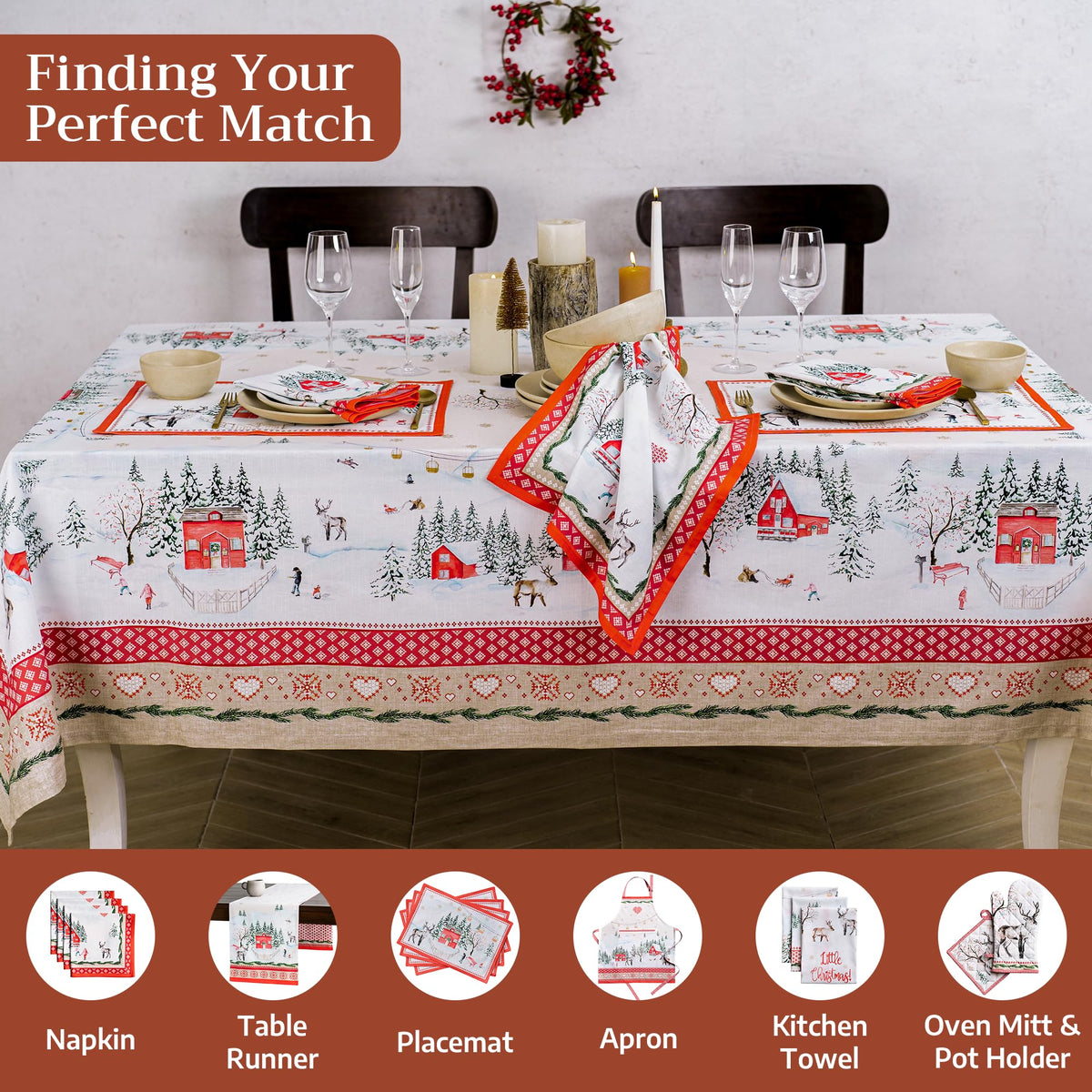 Rural Christmas Tablecloths