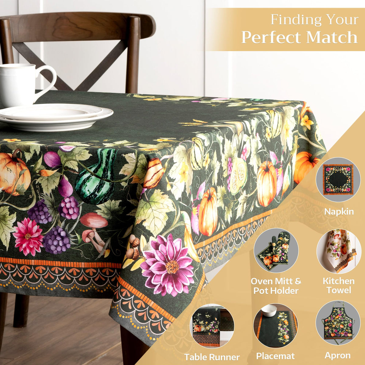 Pumpkin Garden Tablecloths