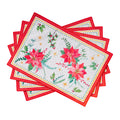 Poinsettia Christmas Placemats