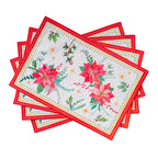 Poinsettia Christmas Placemats