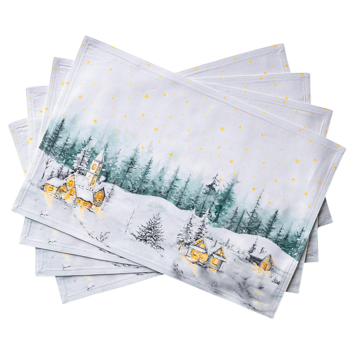 Neige de noel Placemats