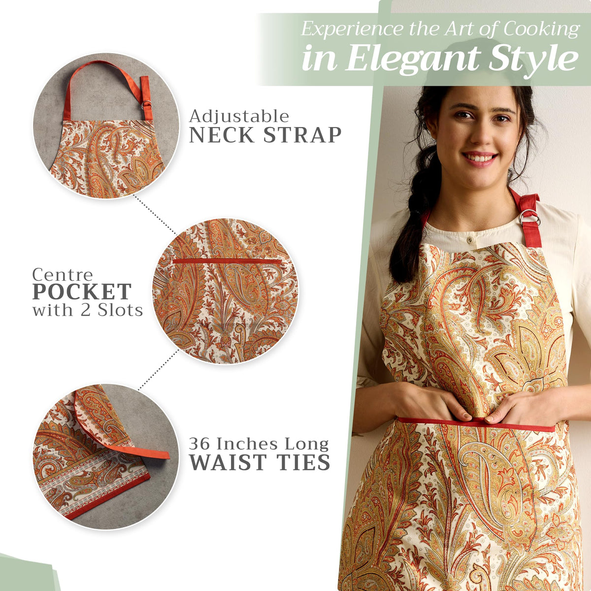 Kashmir Paisley Apron