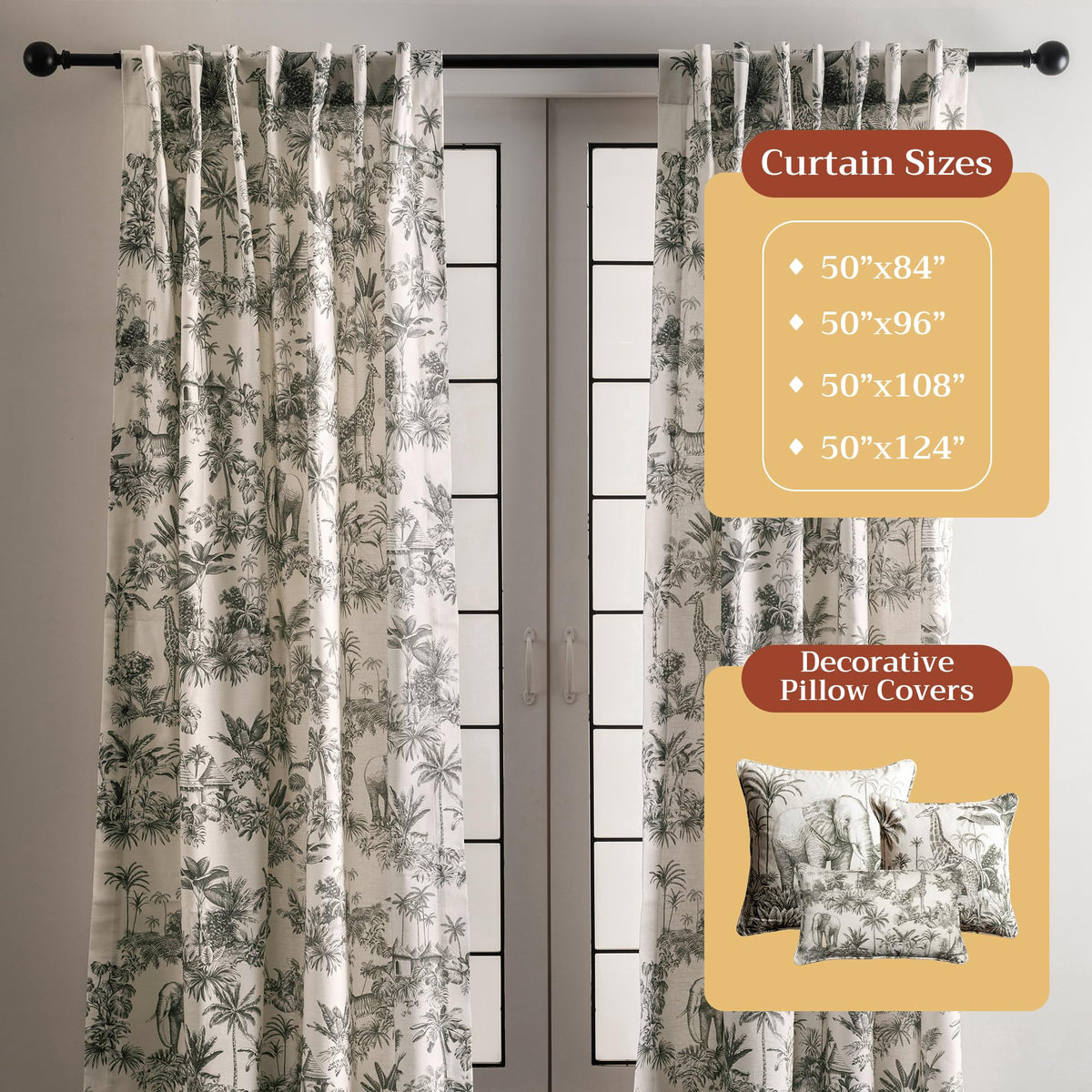 Savana Jouy Curtains