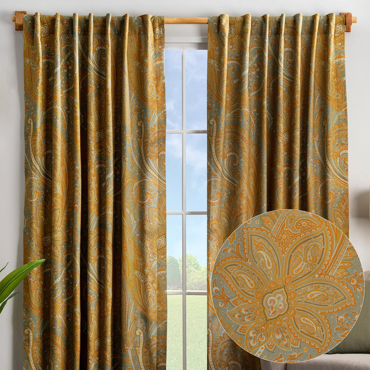 Kashmir Paisley Curtains