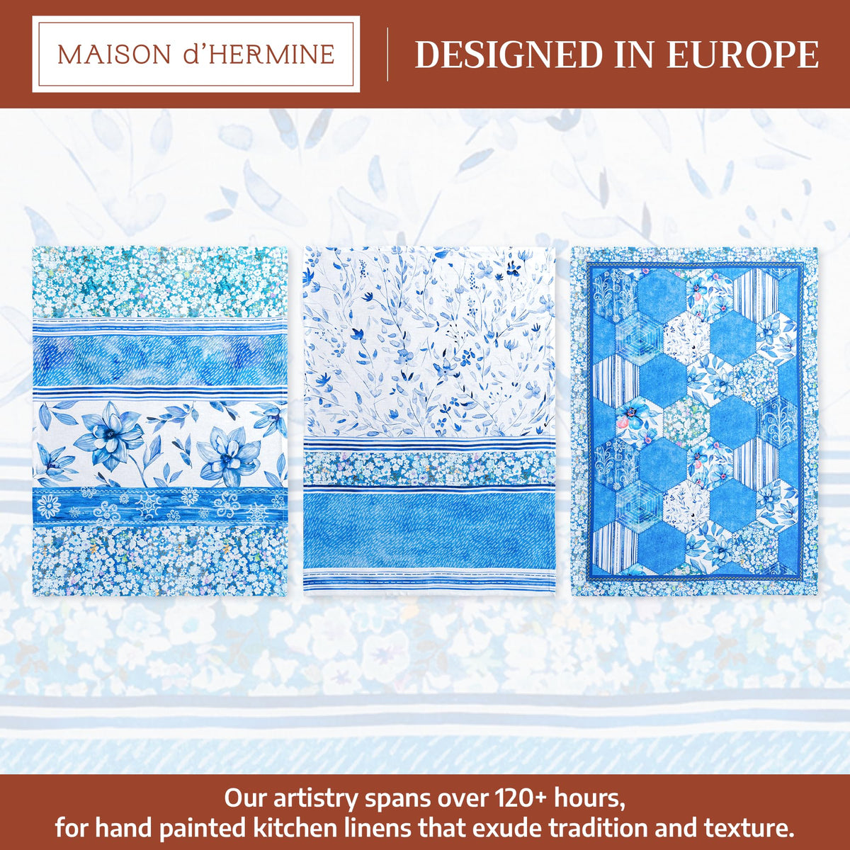 Summer Blues Kitchen Towels