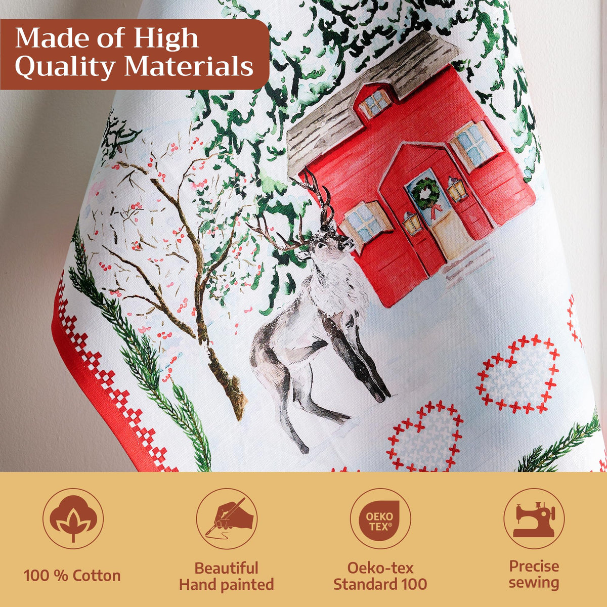 Rural Christmas Kitchen Towels