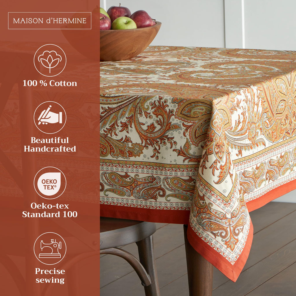Kashmir Paisley Tablecloths