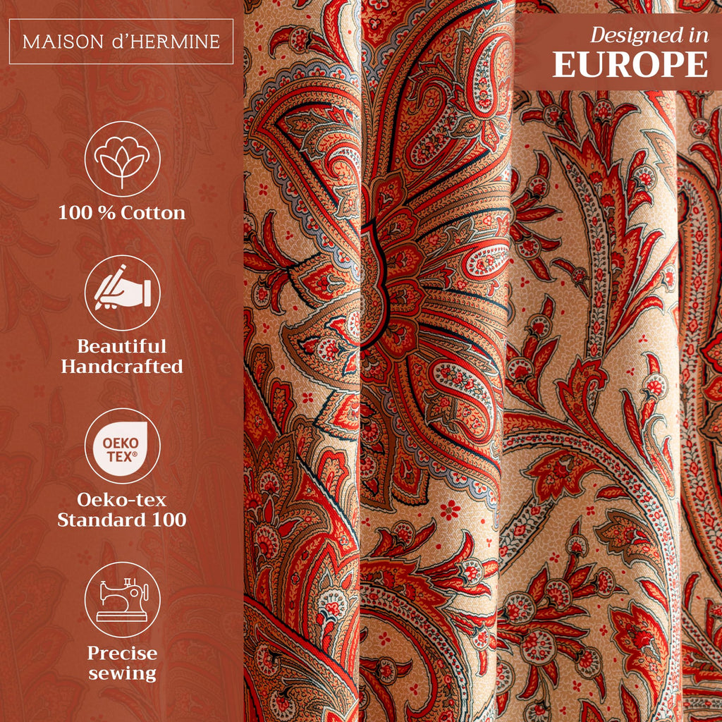 Kashmir Paisley Curtains