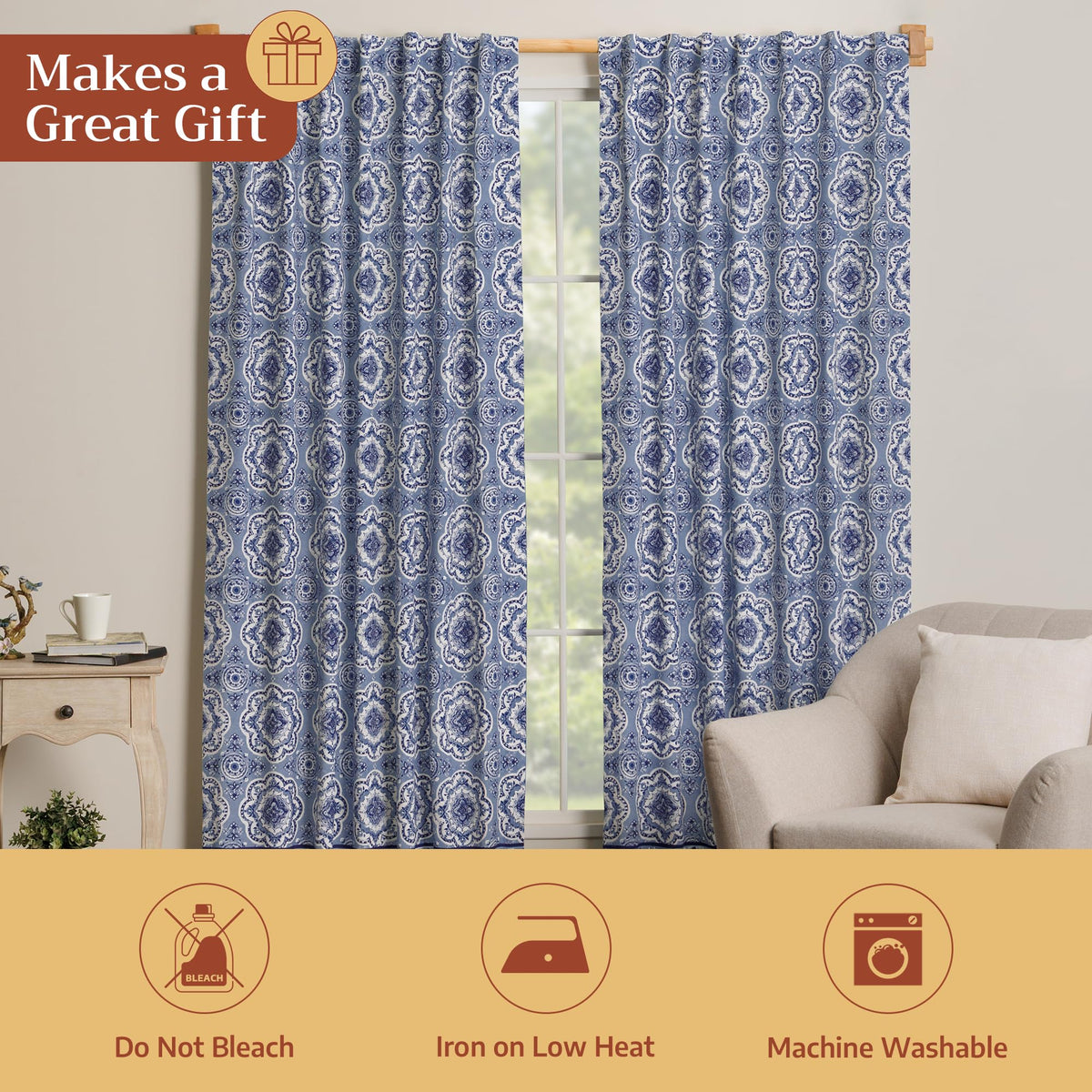 Melodie Bleue Curtains