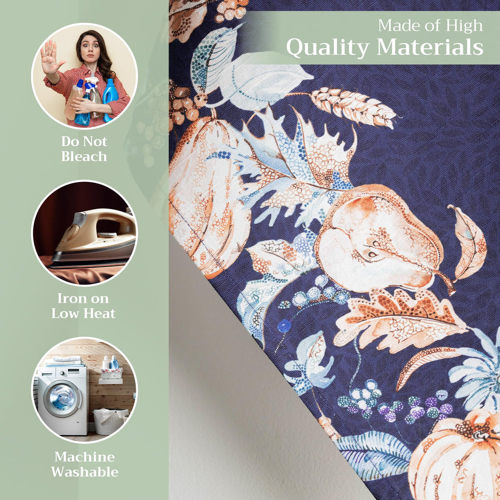 Pumpkin Blues Kitchen Towels