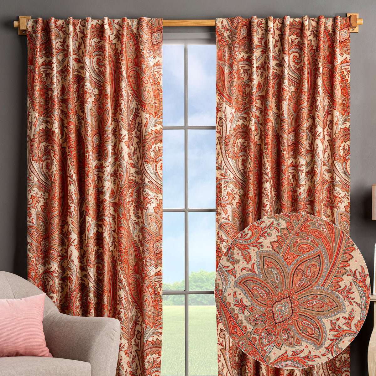 Kashmir Paisley Curtains