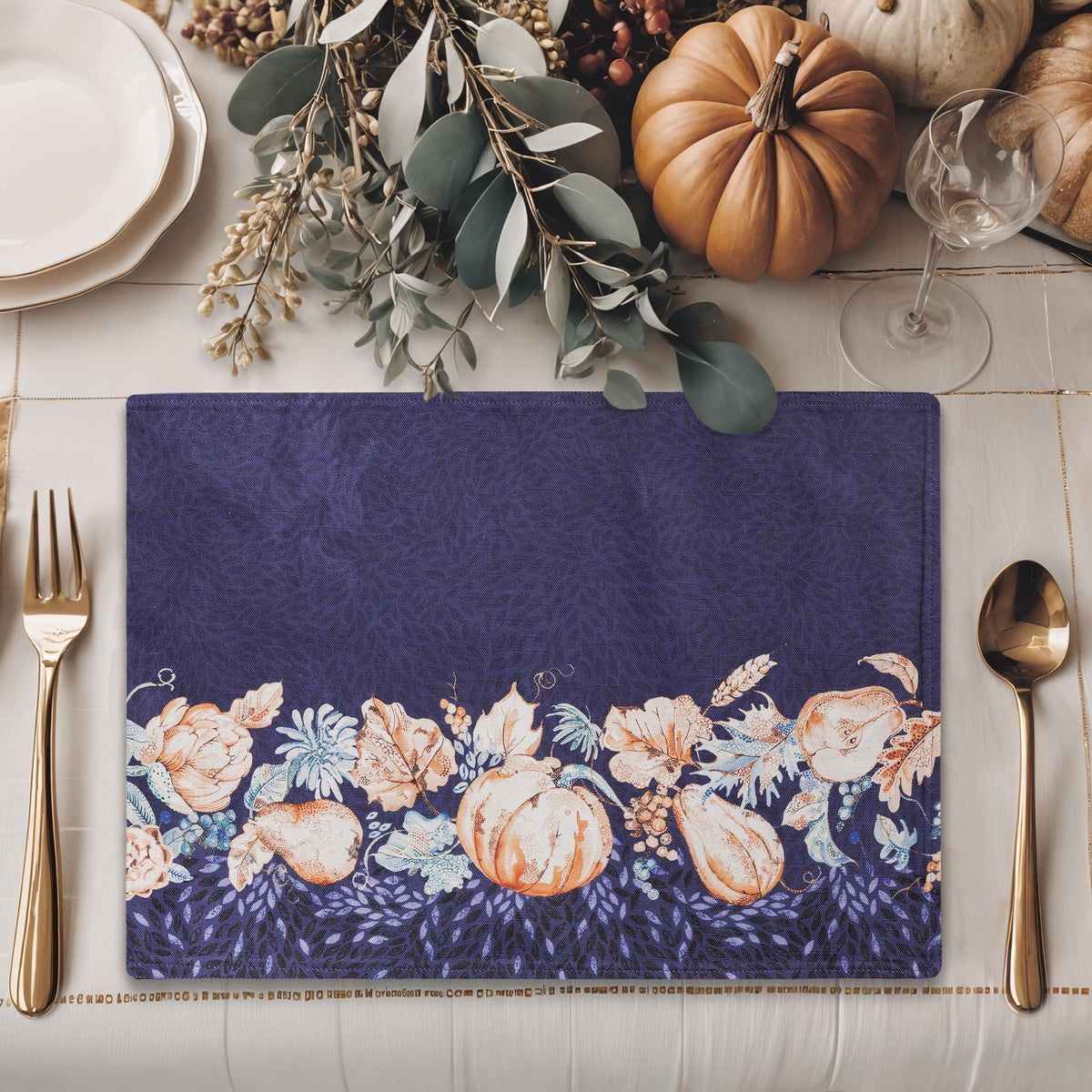 Pumpkin Blues Placemats