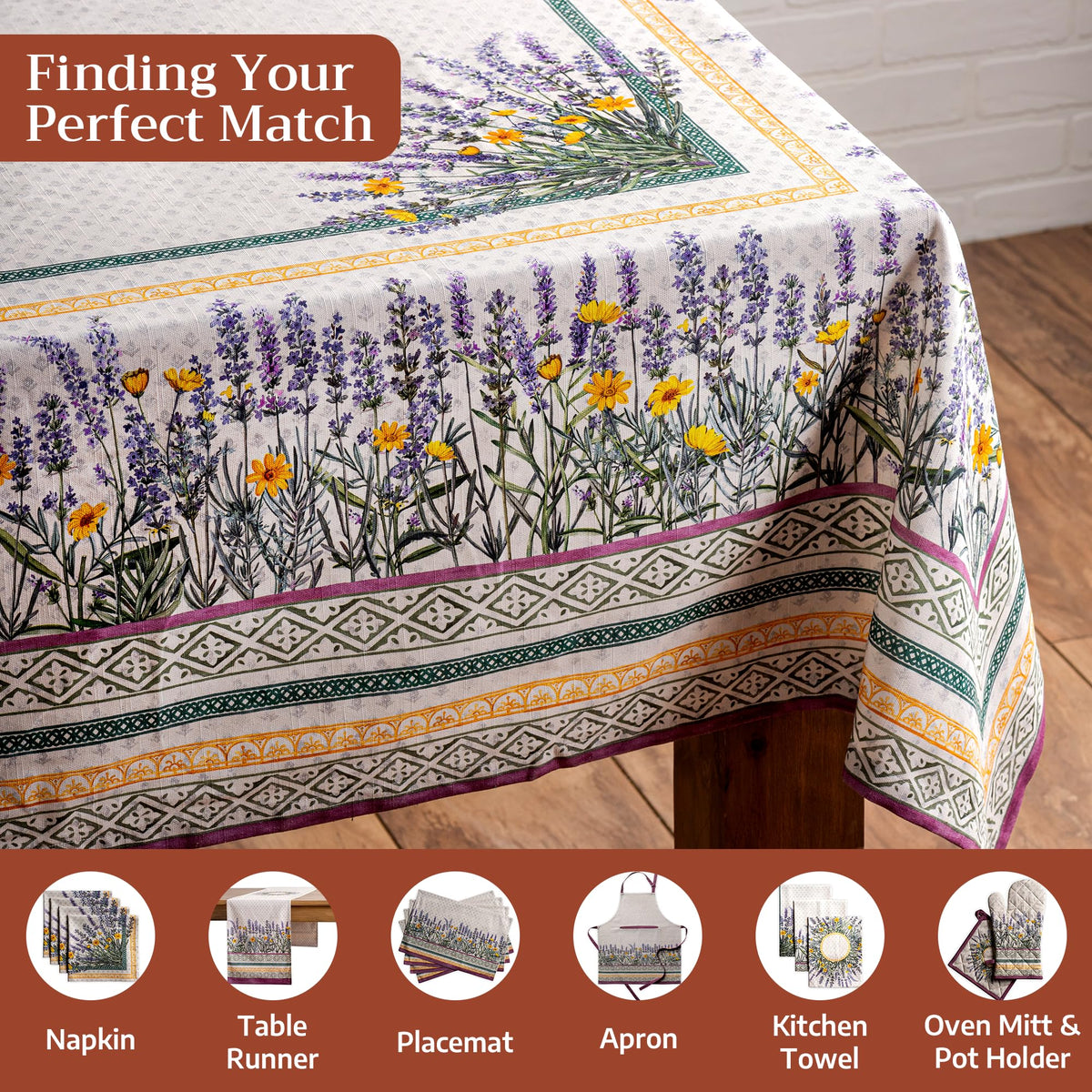 Fanny Lavender Tablecloths