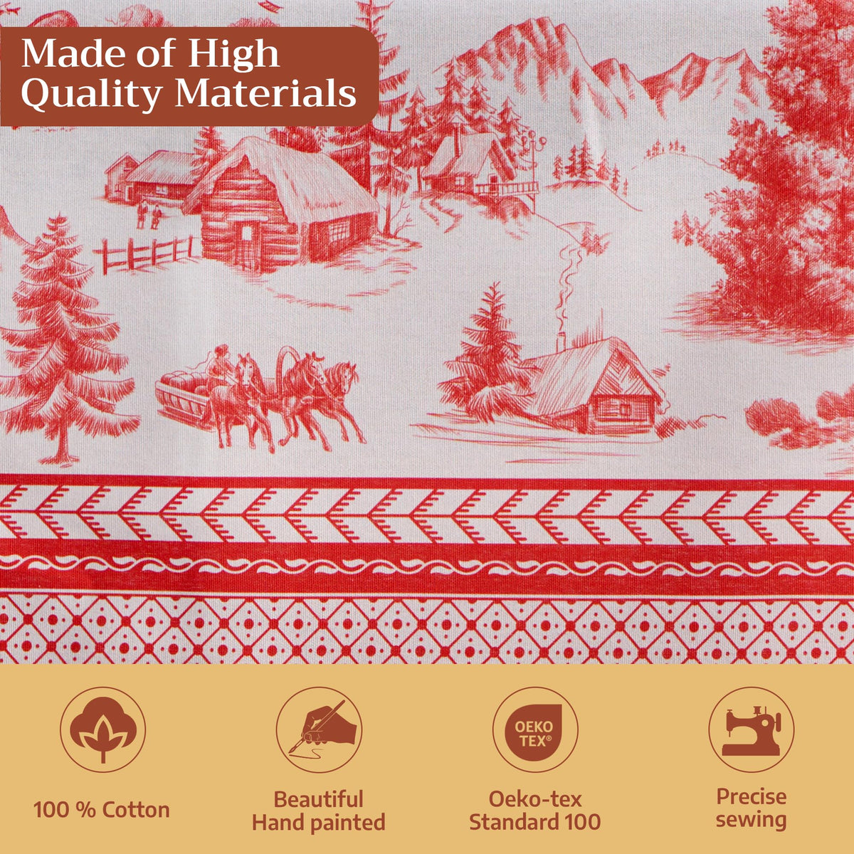 Winter Jouy Tablecloths