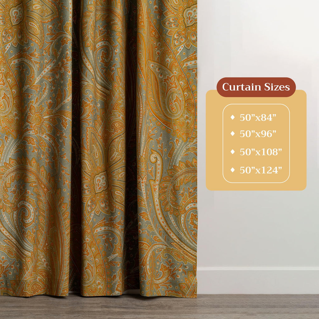 Kashmir Paisley Curtains