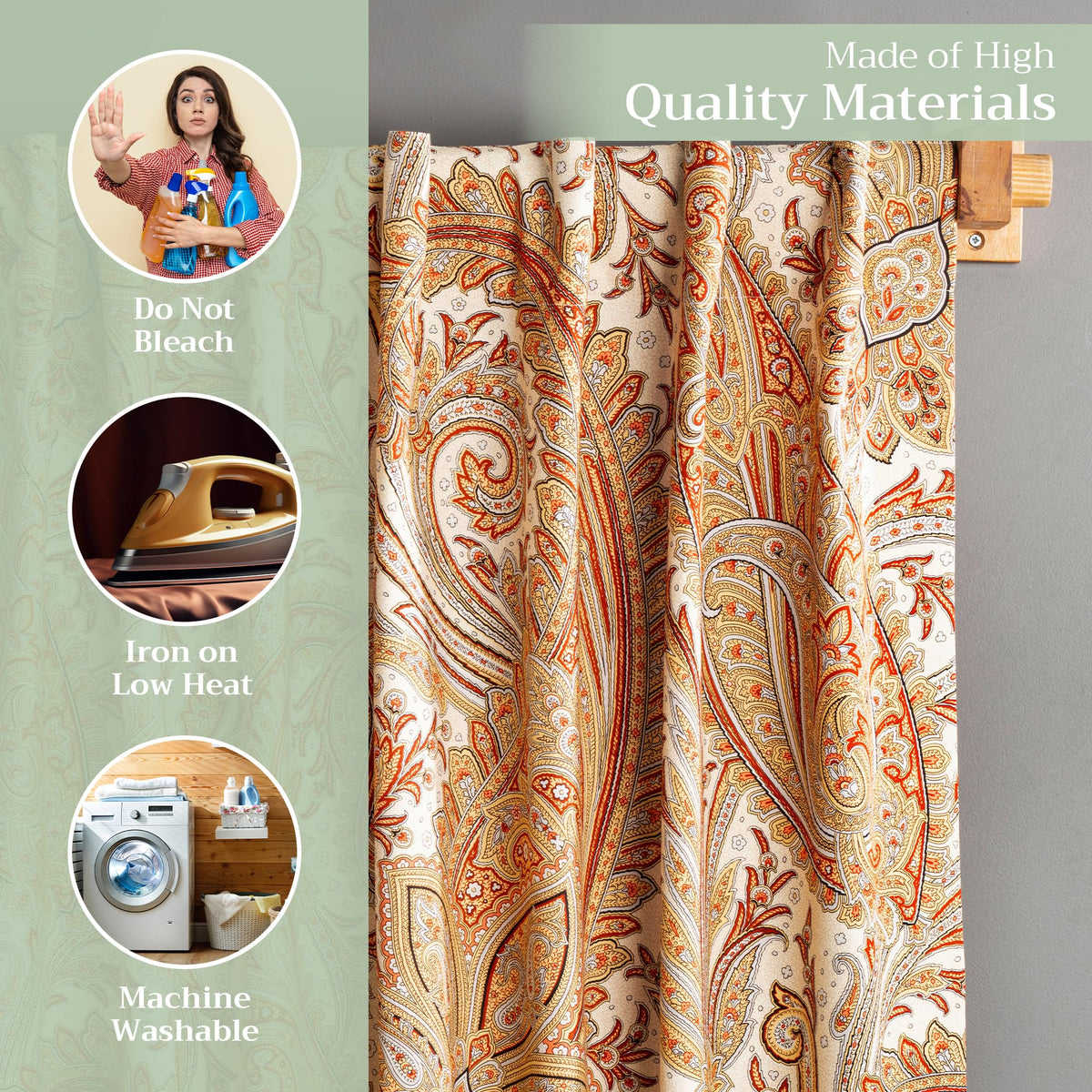 Kashmir Paisley Curtains