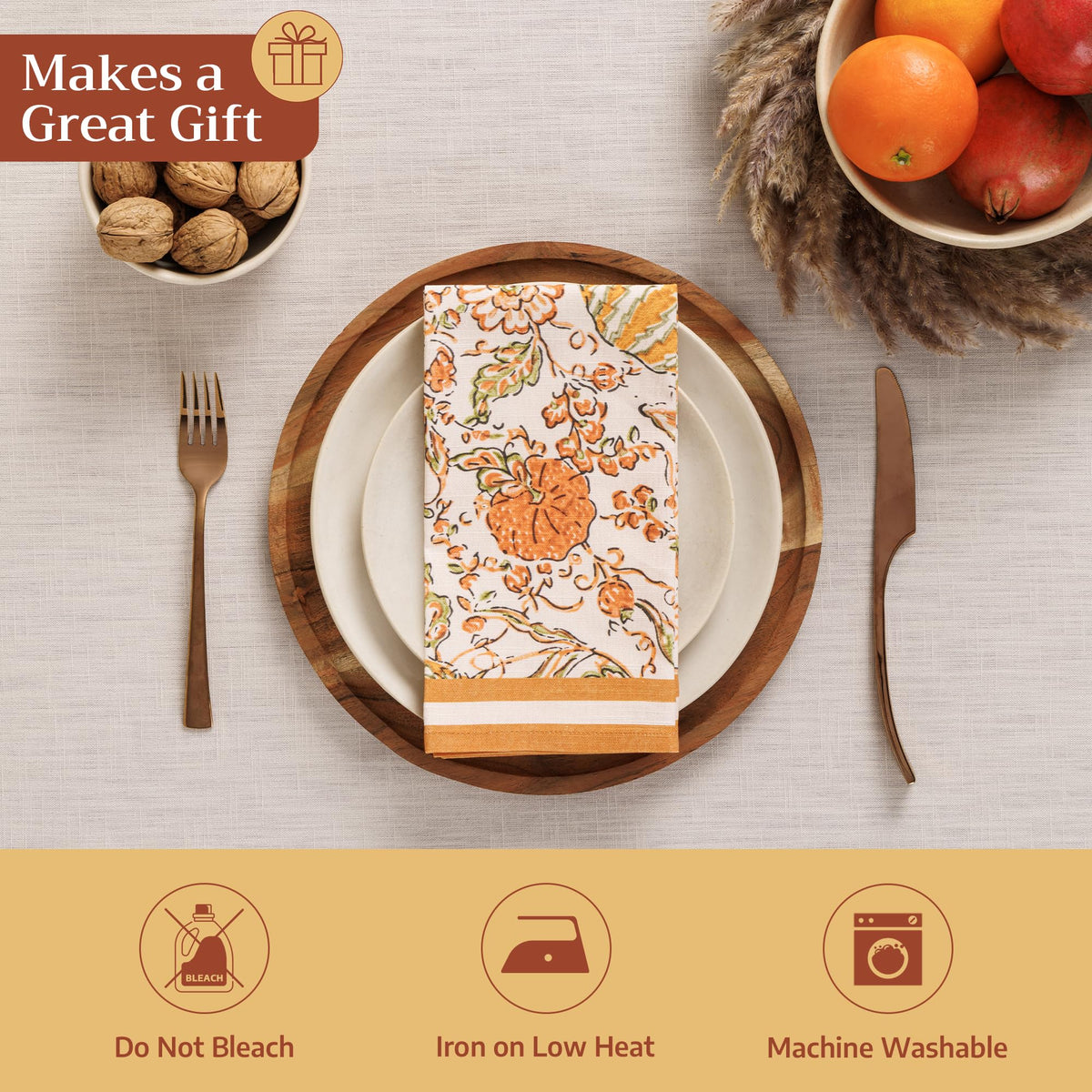 Pumpkin Spice Napkins