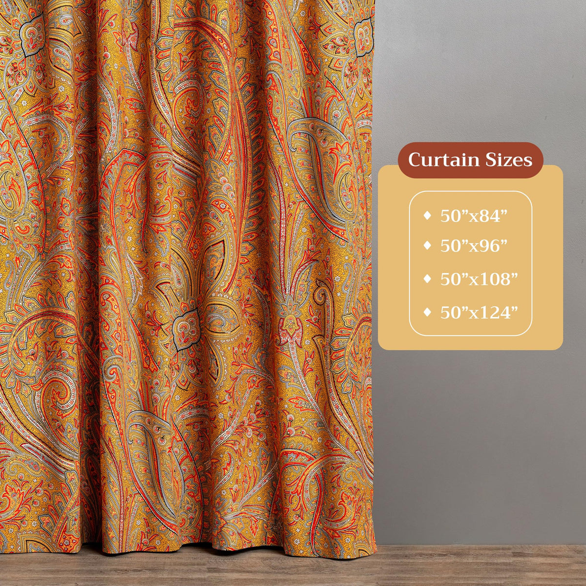 Kashmir Paisley Curtains