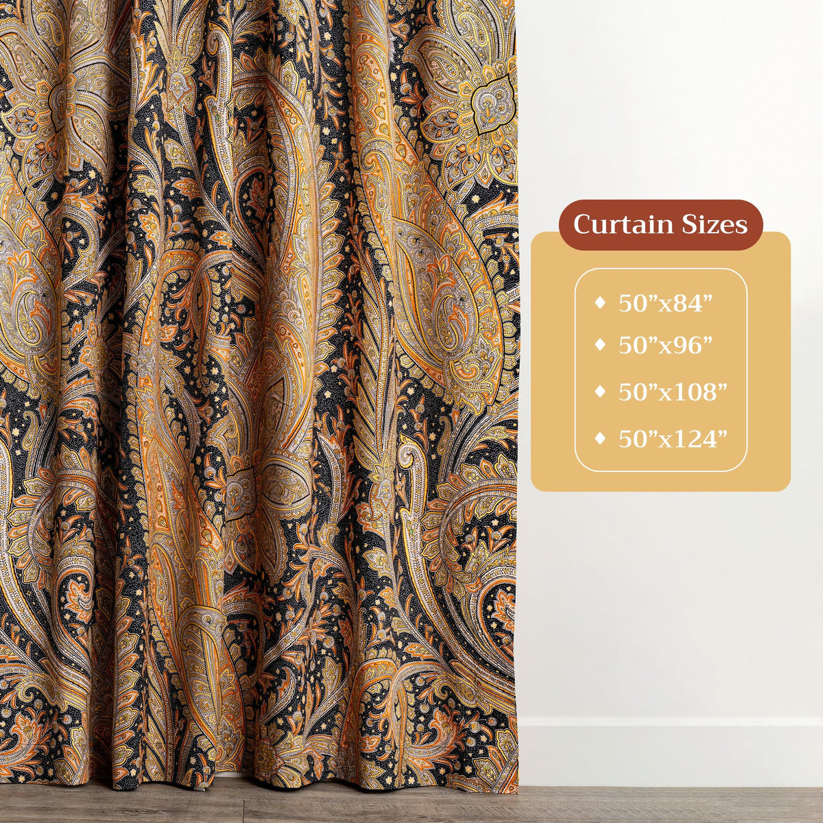 Kashmir Paisley Curtains
